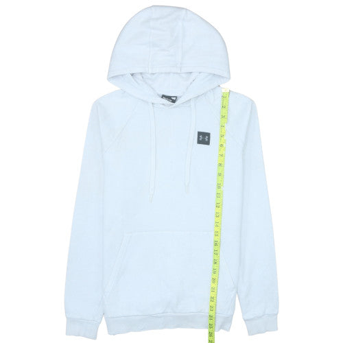 Under Armour Men's White Pullover Hoodie Small Lightweight Fleece