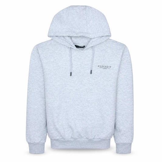 McKenzie Men’s Grey Pullover Hoodie M Regular Fit Fleece Hooded Sweatshirt