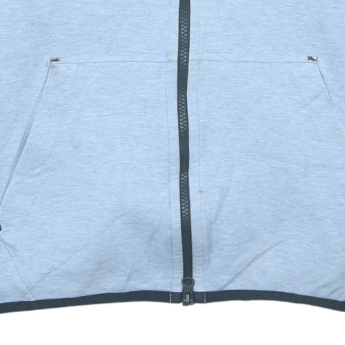 Nike Men's Grey Full Zip Hoodie M Regular Fit Sportswear