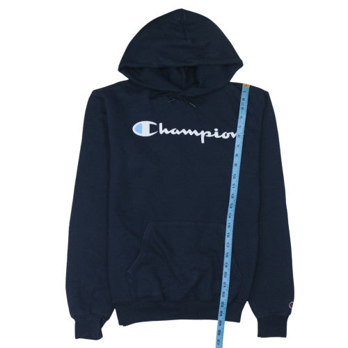 Champion Men's Blue Pullover Hoodie Size S Regular Fit Fleece