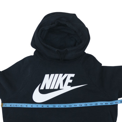 Nike Men's Black Pullover Hoodie L Fleece Graphic Sportswear