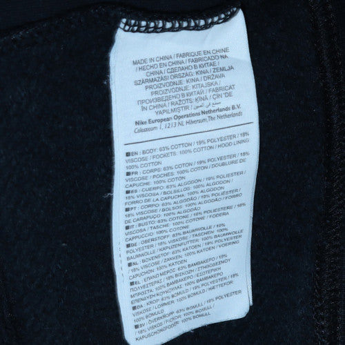 Nike Men's Black Pullover Hoodie L Fleece Graphic Sportswear