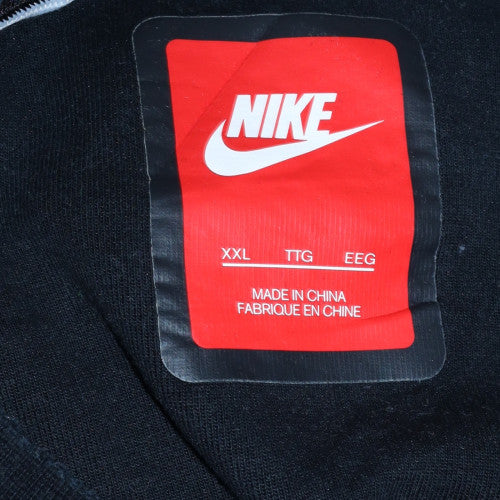 Nike Men’s Black 2XL Pullover Fleece Sweatshirt Crew Neck Regular Fit