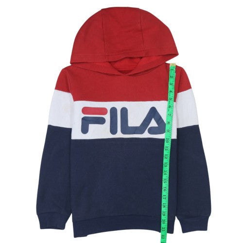 FILA Teens Multicoloured Pullover Hoodie 14 Slim Sports Style