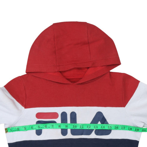 FILA Teens Multicoloured Pullover Hoodie 14 Slim Sports Style
