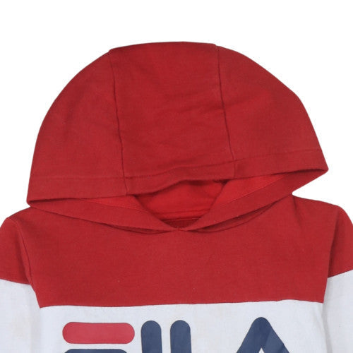 FILA Teens Multicoloured Pullover Hoodie 14 Slim Sports Style