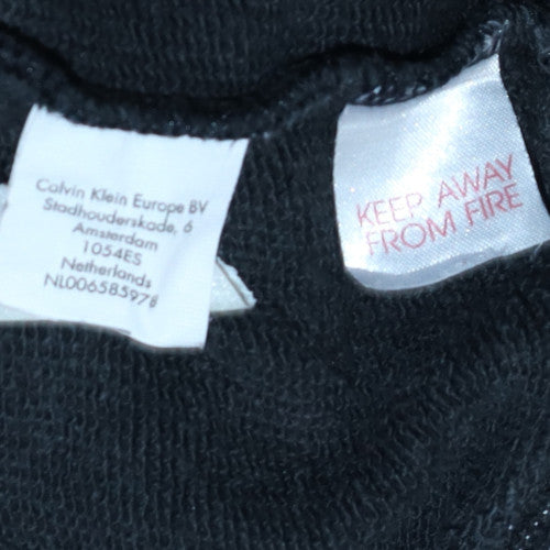 Calvin Klein Men's Black Logo Trim Crew Neck Sweatshirt Size L