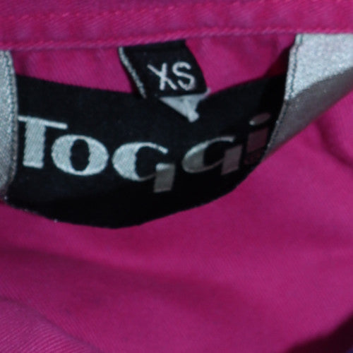 Toggi Mens Blue Pink Collared Pullover Sweatshirt XS Cotton Casual