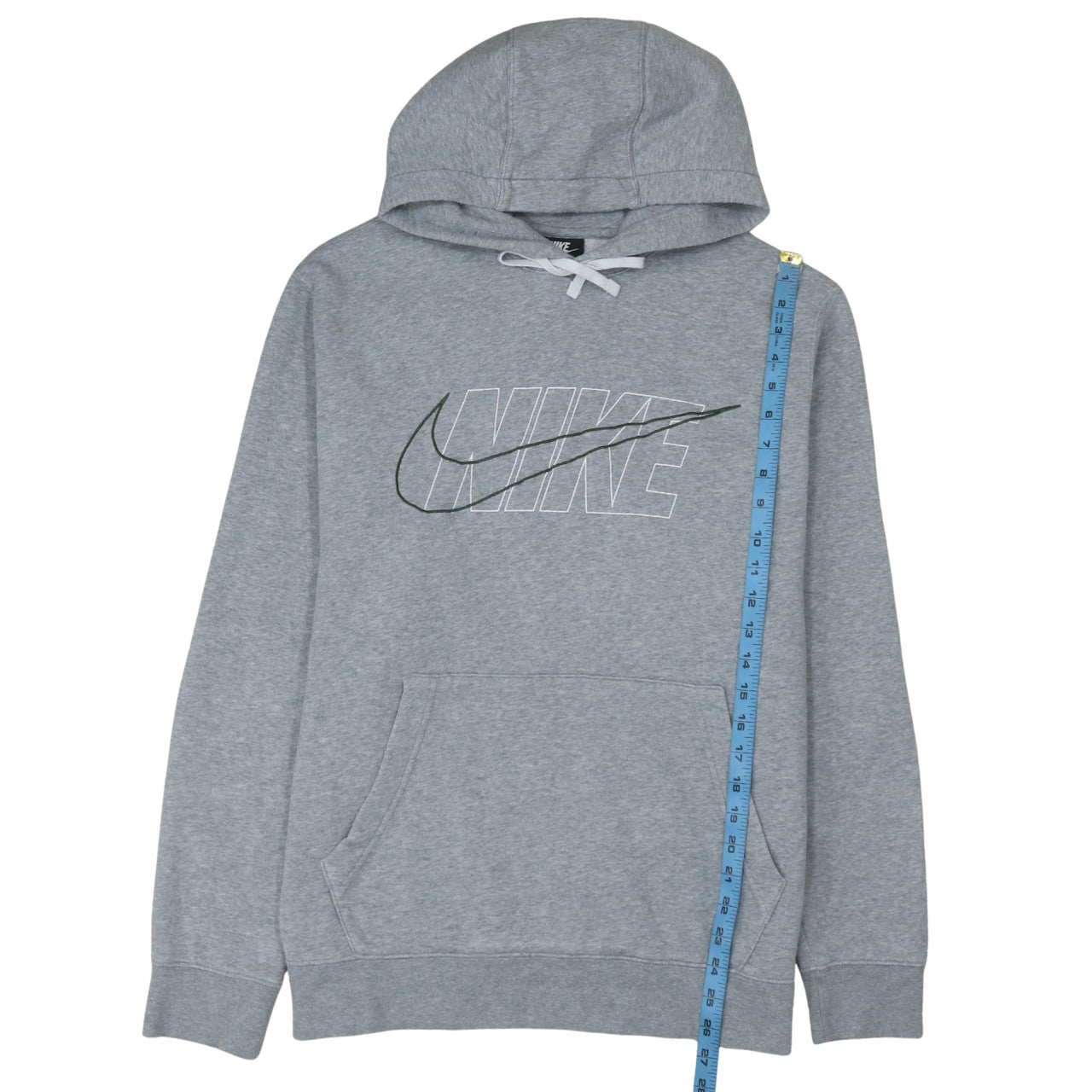 Nike Men's Grey Pullover Hoodie L Sports Graphic Fleece