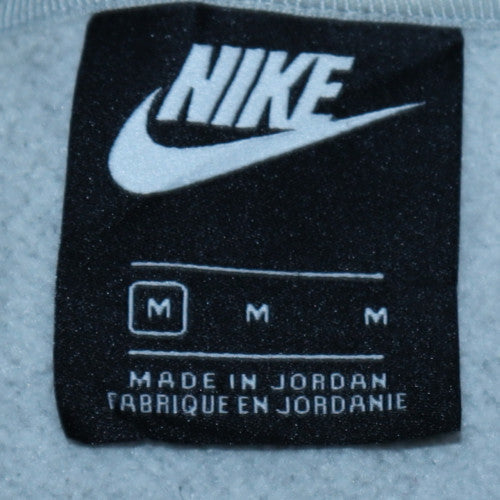 Nike Mens Grey Full Zip Hoodie M Sports Fleece Sweatshirt
