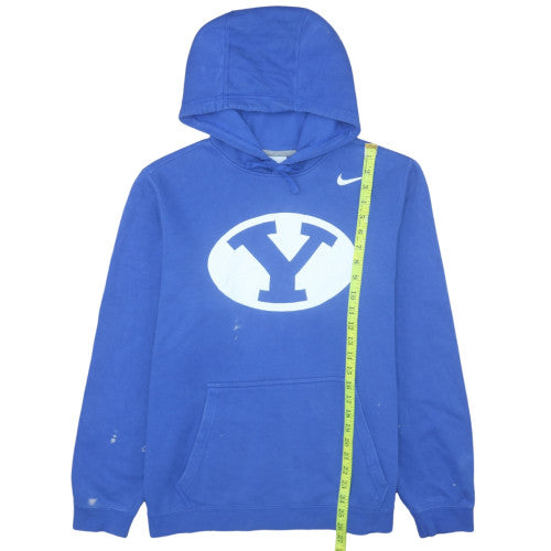 Nike Men's Blue Pullover Hoodie L Sports Fleece Sweatshirt