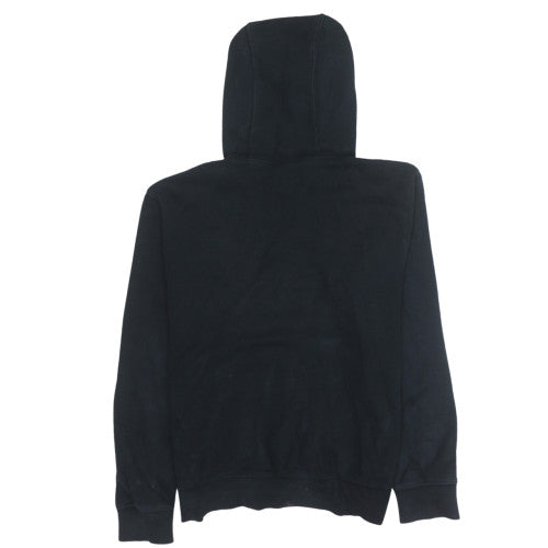 Nike Mens Black Pullover Hoodie M Fleece Lined Classic Logo
