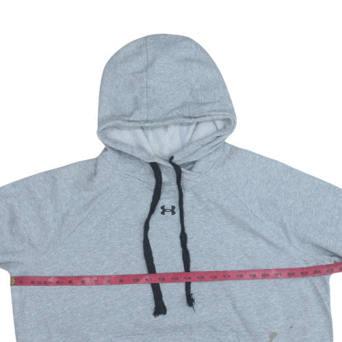 Under Armour Men's Grey XL Pullover Hoodie Loose Fit Fleece Sweatshirt