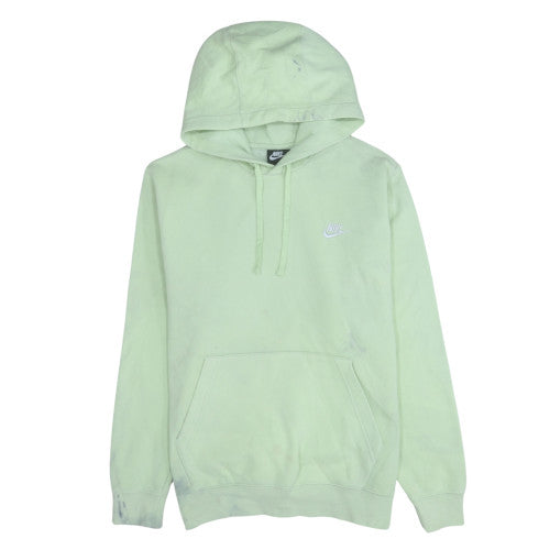 Nike Men's Green Pullover Hoodie Size S Fleece Logo Sweatshirt