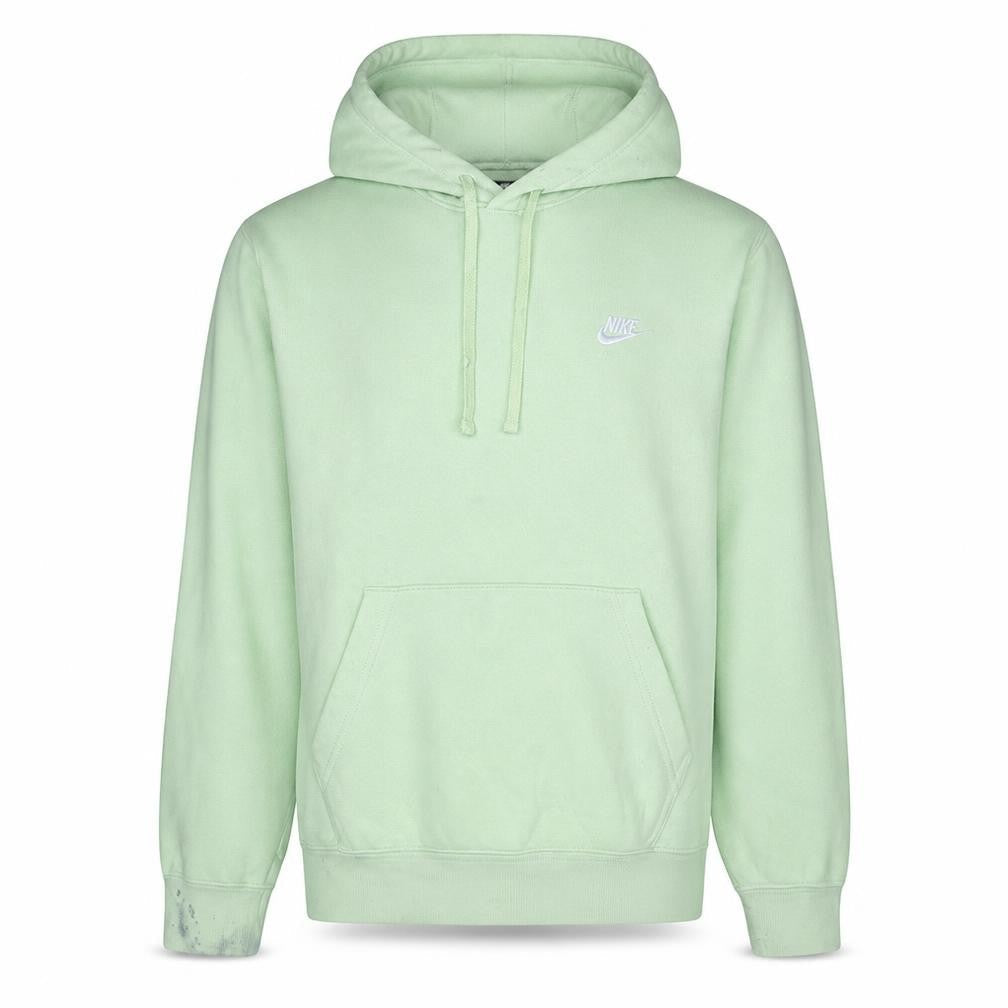 Nike Men's Green Pullover Hoodie Size S Fleece Logo Sweatshirt