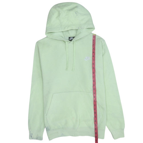 Nike Men's Green Pullover Hoodie Size S Fleece Logo Sweatshirt