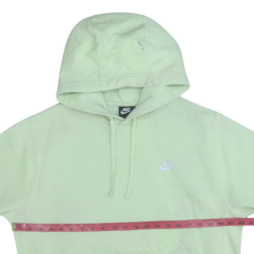 Nike Men's Green Pullover Hoodie Size S Fleece Logo Sweatshirt