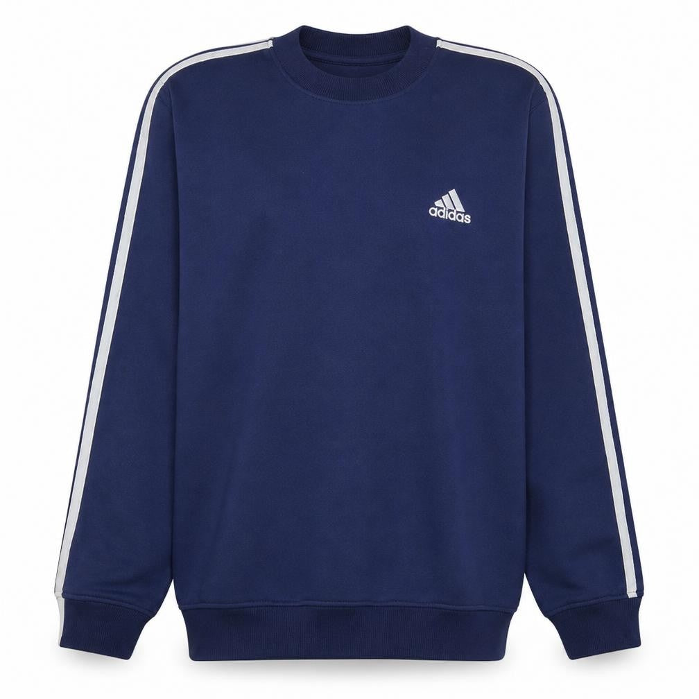 Adidas Men's Blue Crew Neck Pullover Sweatshirt Size L