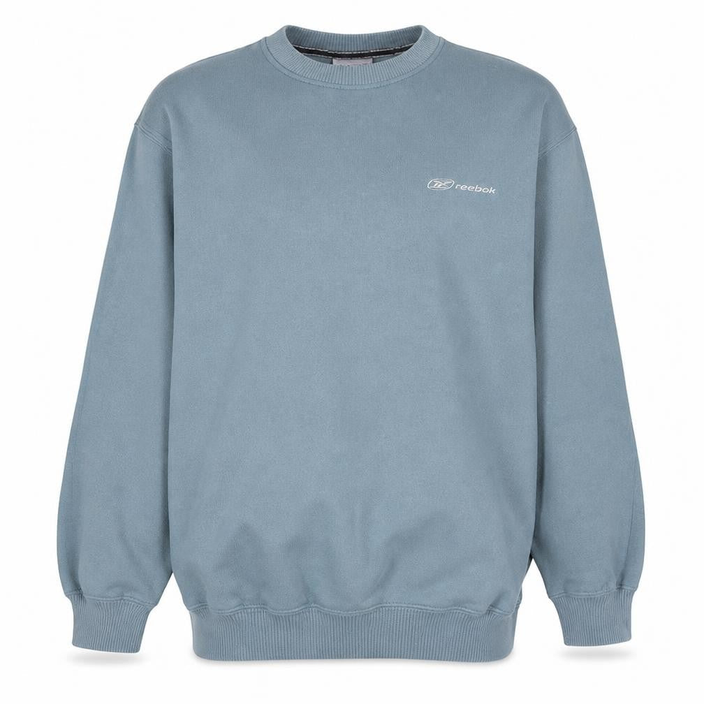 Reebok Men's Blue Pullover Sweatshirt Size L Crew Neck Fleece