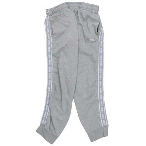 Nike Men's Grey Jogger Trousers M Fleece Elastic Waist Tapered Fit