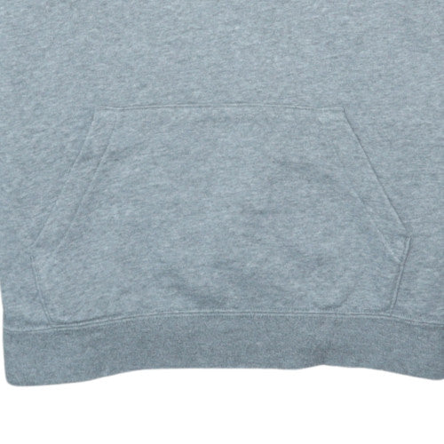 Nike Men's Grey Pullover Hoodie M Fleece Logo Lightweight
