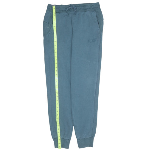 Puma Men Blue Regular Fit Fleece Jogger Sweatpants Size M