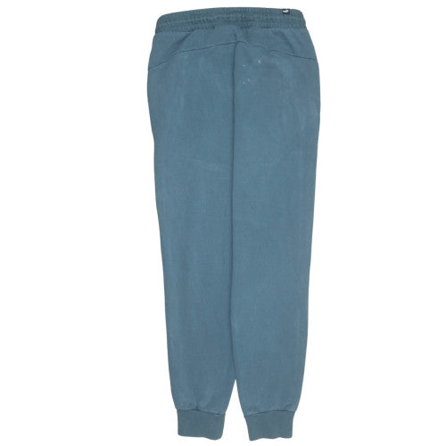 Puma Men Blue Regular Fit Fleece Jogger Sweatpants Size M