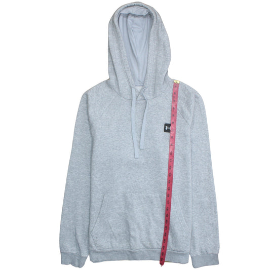 Under Armour Mens Grey Pullover Hoodie Medium Relaxed Fit Sportswear