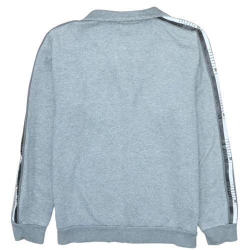 Puma Men's Grey Full Zip Fleece Sweatshirt Jacket Size S