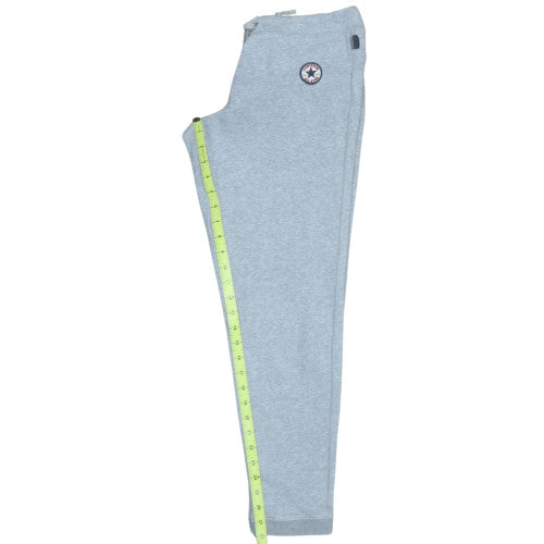 Converse Men's Grey Jogger Sweatpants M Regular Fit Cotton Blend