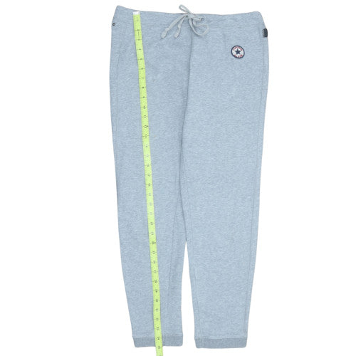 Converse Men's Grey Jogger Sweatpants M Regular Fit Cotton Blend