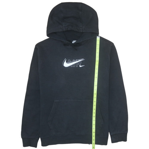 Nike Men's Black Medium Pullover Hoodie Graphic Logo Fleece