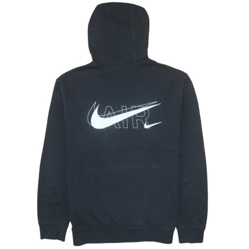 Nike Men's Black Medium Pullover Hoodie Graphic Logo Fleece