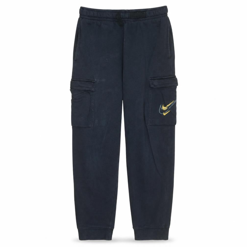 Nike Mens Black Fleece Cargo Jogger Trousers 147-158cm Size L
