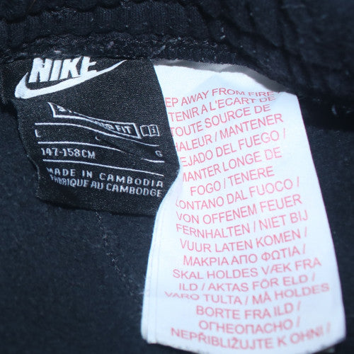 Nike Womens Black Jogger Fleece Trousers Size 158 Regular Fit