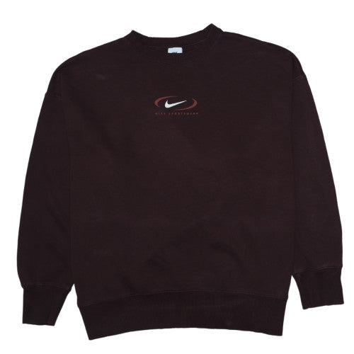 Nike Mens Brown XL Pullover Crew Neck Sportswear Sweatshirt