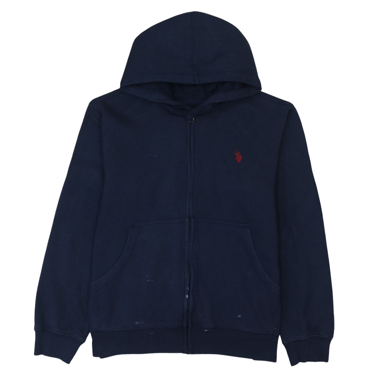 U.S. Polo Assn. Men's Blue Full Zip Hoodie Size L