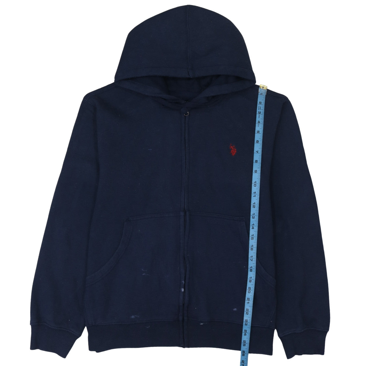 U.S. Polo Assn. Men's Blue Full Zip Hoodie Size L