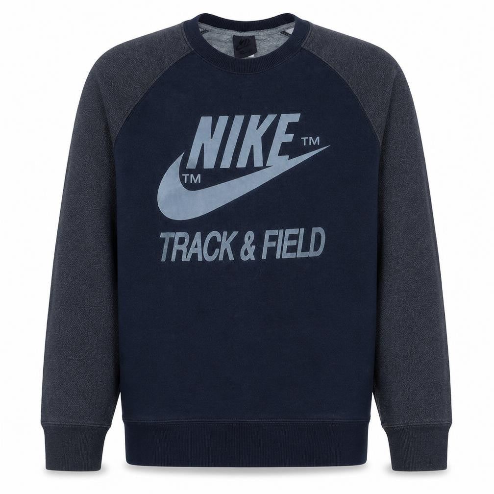 Nike Men's Blue XL Pullover Sweatshirt Track & Field Logo