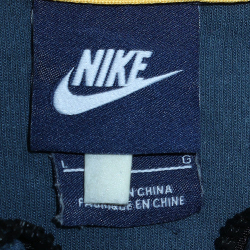 Nike Men's Blue Full Zip Hoodie L Fleece Sportswear