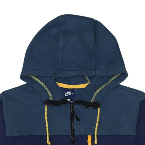 Nike Men's Blue Full Zip Hoodie L Fleece Sportswear