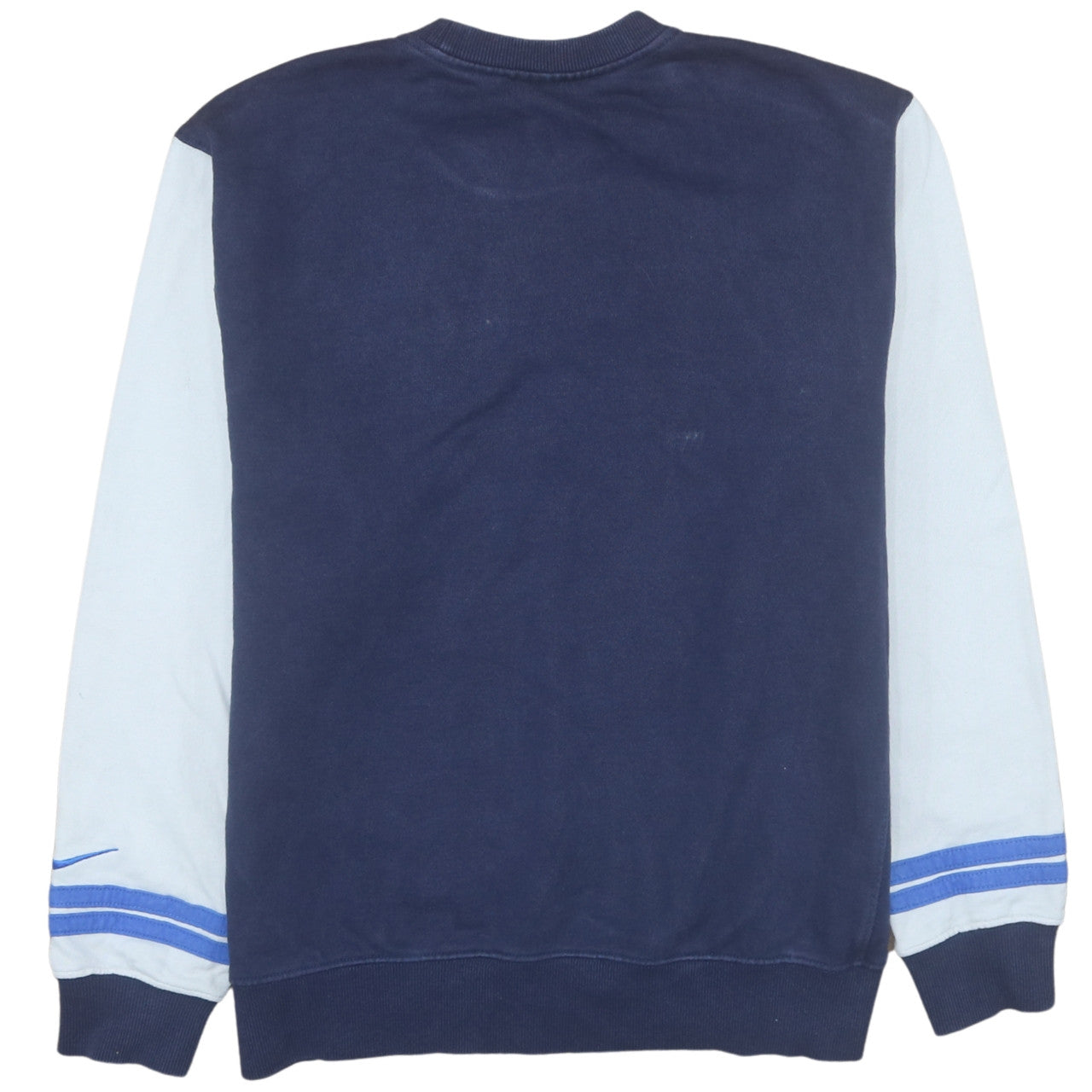 Nike Men's Blue Pullover Sweatshirt M Crew Neck Embroidered Logo