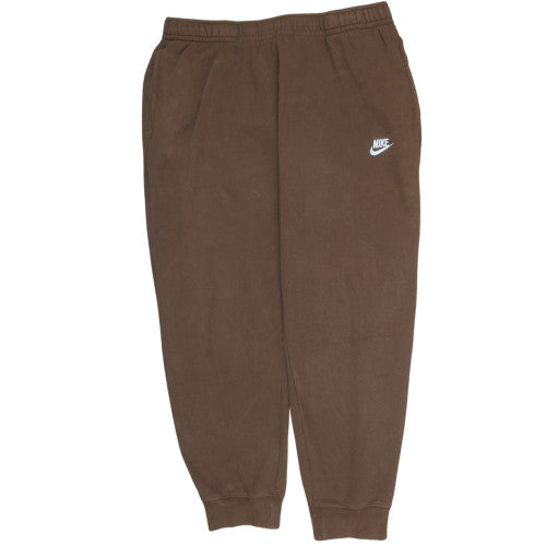 Nike Men's Brown 2XL Fleece Jogger Sweatpants Tapered Fit