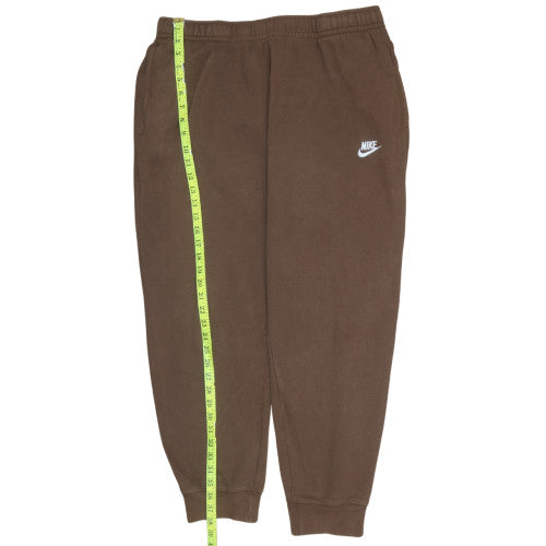 Nike Men's Brown 2XL Fleece Jogger Sweatpants Tapered Fit