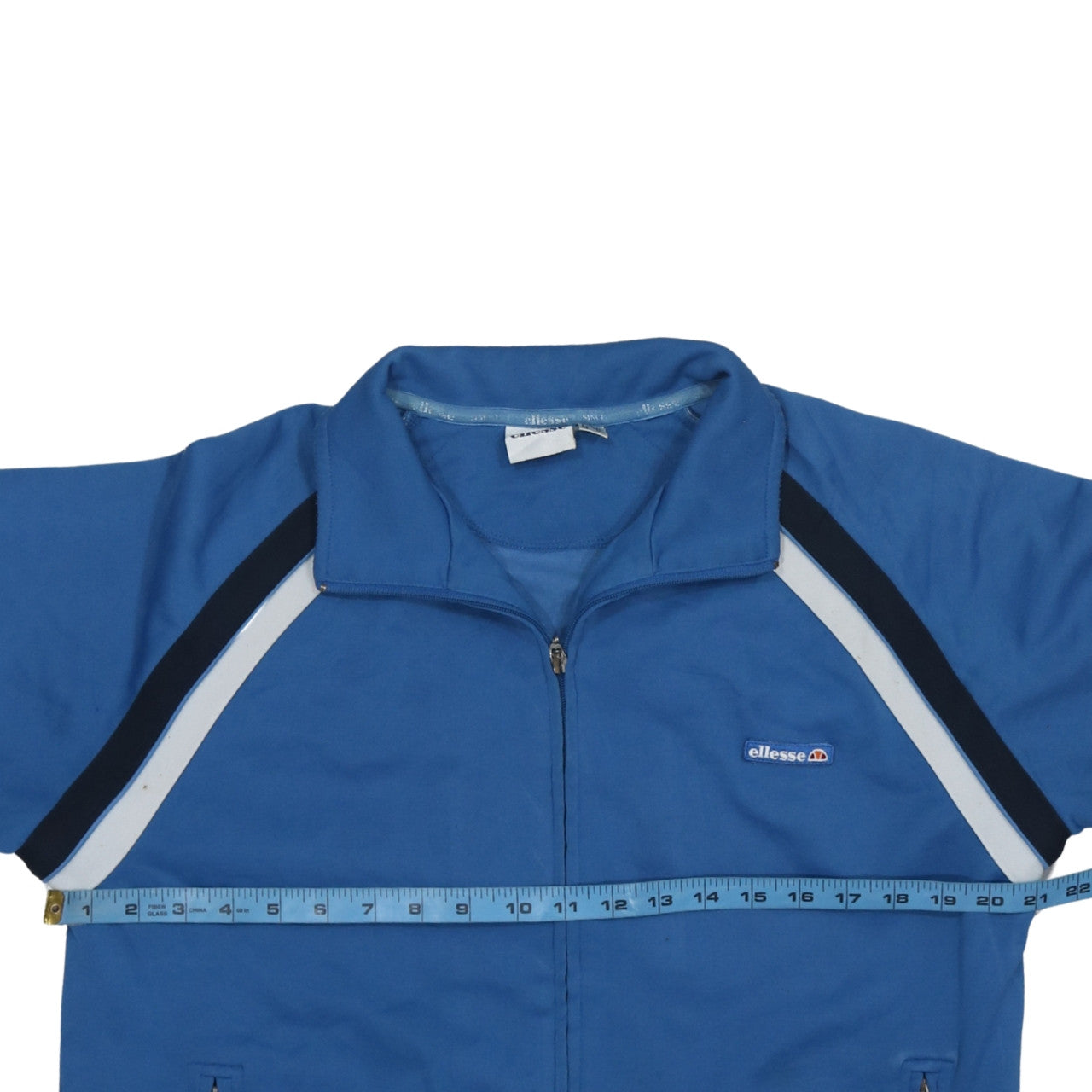 Ellesse Mens Blue Track Jacket M Full Zip Retro Sportswear