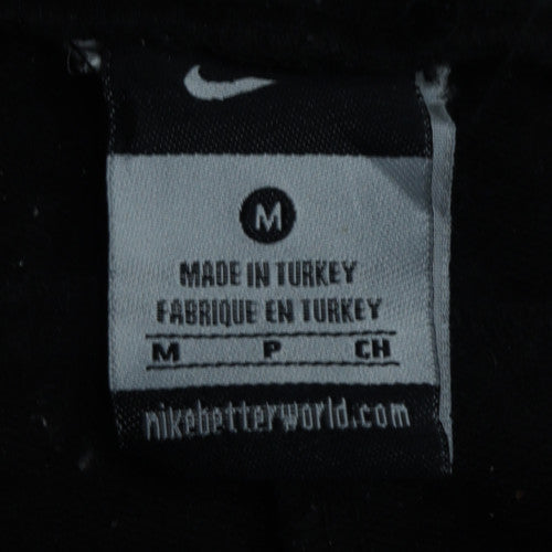 Nike Men's Black Jogger Trousers M Fleece Elastic Waist Tapered Fit