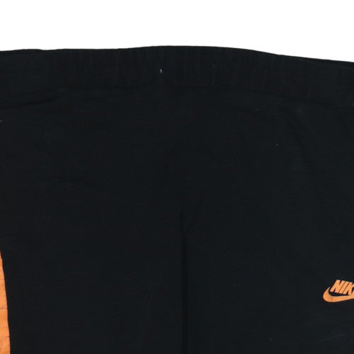 Nike Men's Black Jogger Trousers M Fleece Elastic Waist Tapered Fit