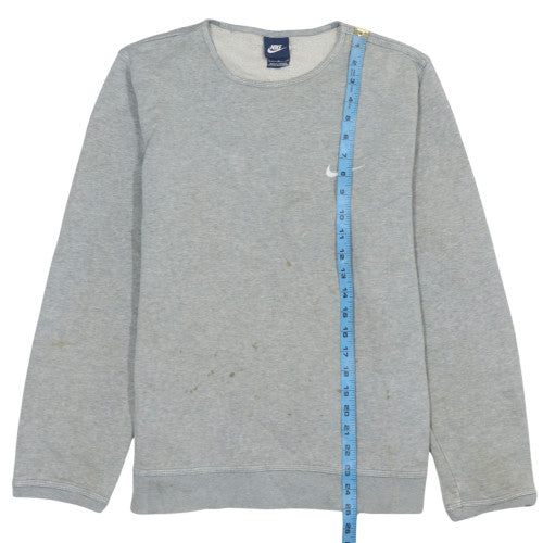 Nike Men's Grey Crew Neck Regular Fit Sweatshirt Size L