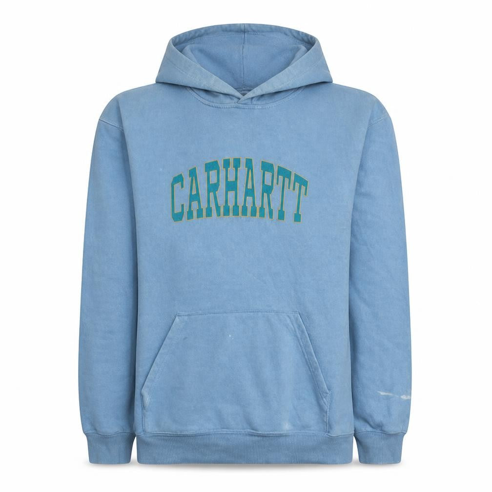 Carhartt Men Blue XL Pullover Hoodie Fleece Graphic Sweatshirt