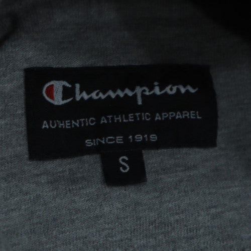 Champion Men's Black Pullover Hoodie S Regular Fit Graphic Logo